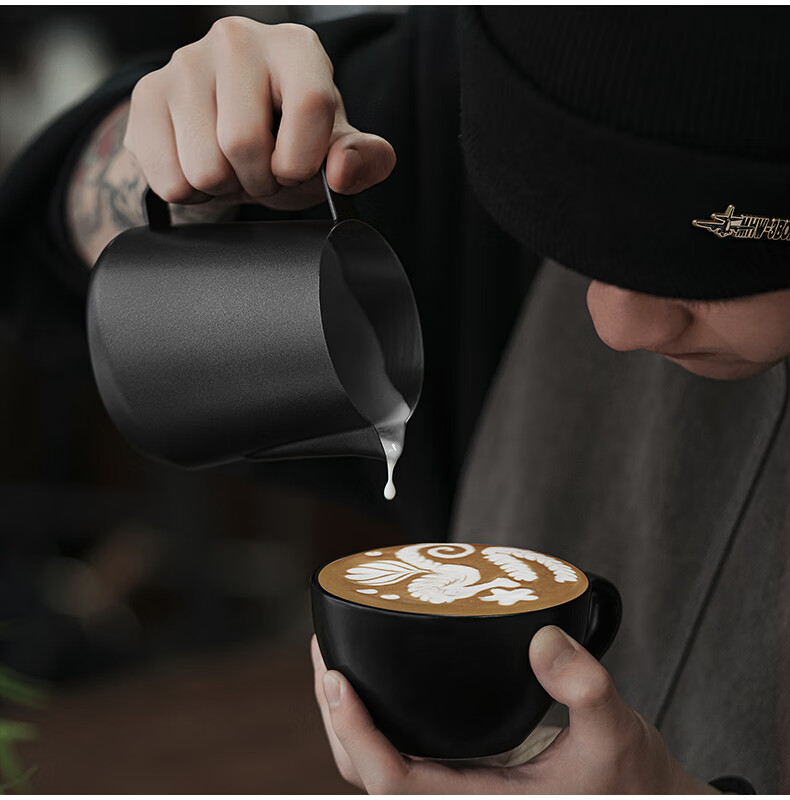MHW-3BOMBER High-Performance GT Latte Art Machine, Professional Barista Italian Milk Foam Art Cup, Innovative U-Shaped Spout 15