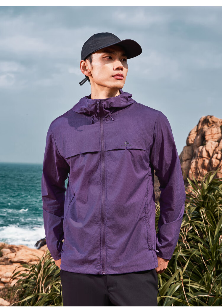 Pioneer Camp Zhuque Sun Protection Jacket for Women, Summer Outdoor Breathable UV-Resistant Hooded Original Yarn Sun Protection Clothing, Lightweight Outer Coat 10