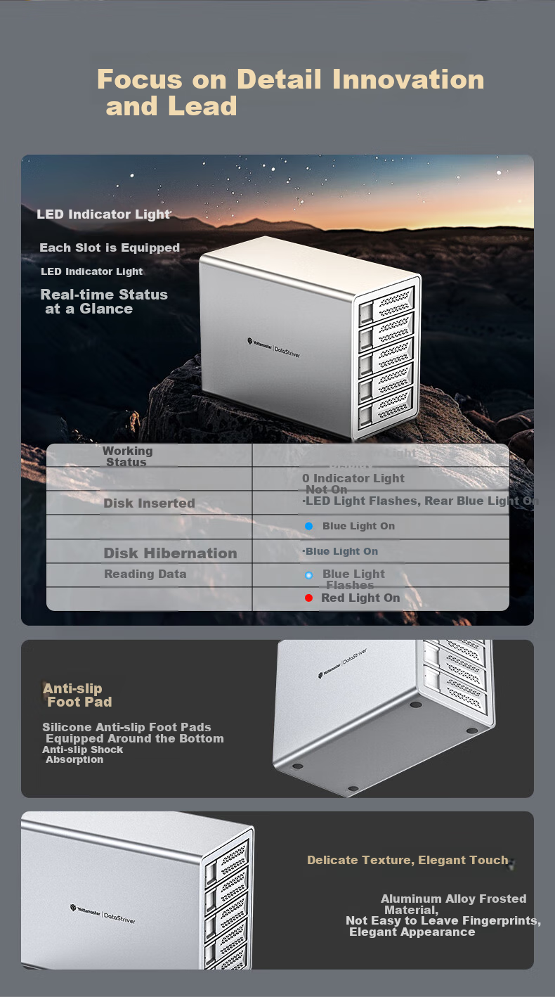 Yottamaster Hard Drive Enclosure, 10Gbps Hard Drive Bay, 150W High-Power Power Supply, Compatible with 2.5/3.5-Inch SATA Serial Mechanical And Solid State Drives, Suitable for Desktop Computers 11