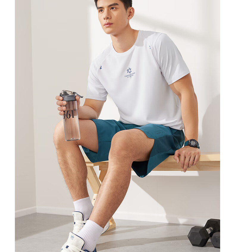 361° Men's Short-Sleeve T-Shirt, Summer Quick-Dry Sportswear, Casual Running Fitness Loose Top, Half Sleeve, 652524130-1 7