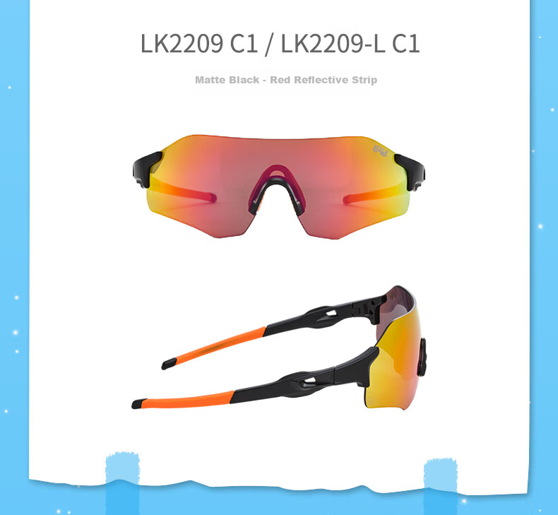 Luki Children's Cycling Glasses, Sports Sunglasses, Sun Protection for Men And Women, Outdoor Running, Mountain Climbing, Windproof Goggles 10