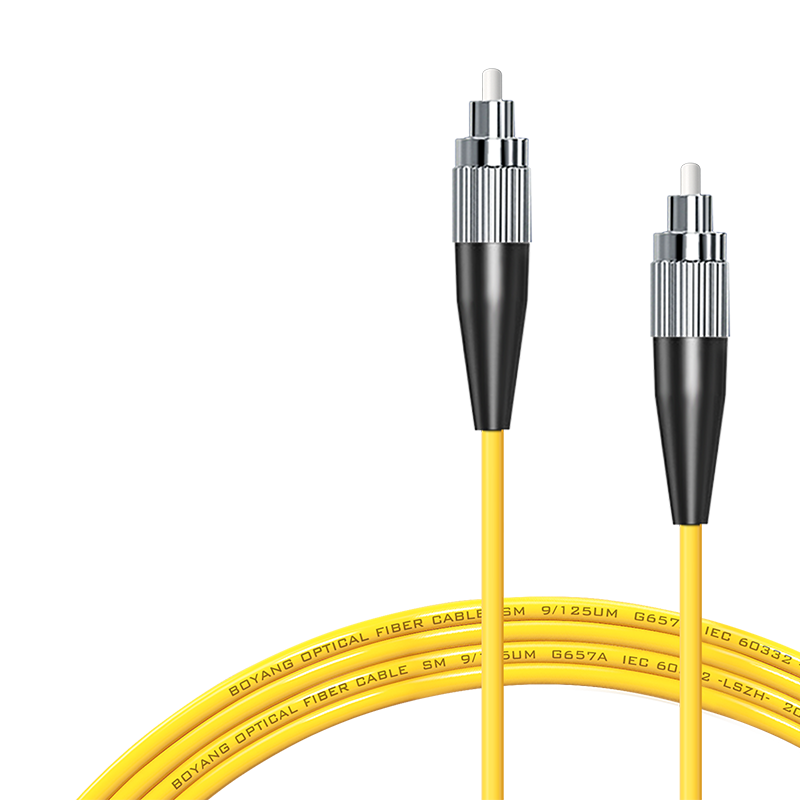 BOYANG Telecom-Grade Fiber Optic Patch Cable FC-FC (UPC), 15 Meters, Single-Mode Single-Core, Φ3.0 Flame-Retardant Low-Smoke Zero-Halogen Fiber Optic Cable, Pigtail Fiber Optic Cable, Fc-Fc BY-15331SM