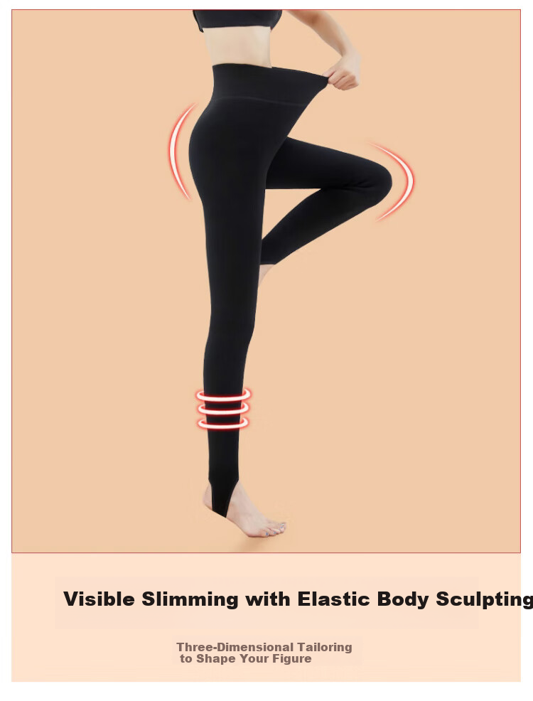 LangSha Thermal Leggings, 100% Golden Silk, Women's Warm Pants for Autumn And Winter, Fleece-Lined High-Waist Extra Thick Anti-Cold Tights for Northeast China 15