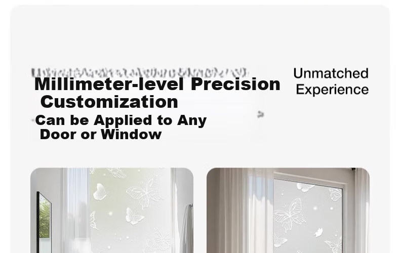 Zichen Window Static Cling Frosted Film, Light-Transmitting But Opaque Window Sticker, Glass Decal, Bathroom Privacy Film 40