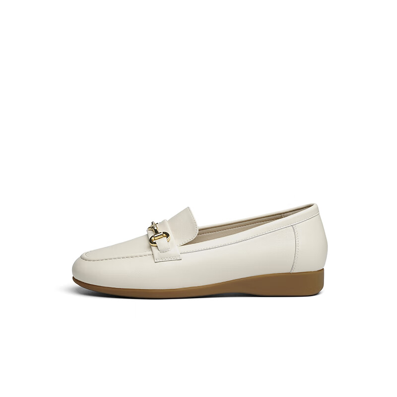 RED DRAGONFLY Loafers, Spring Comfortable Flat Shallow Slip-On Women's Shoes WBB15210, Beige, Size 38