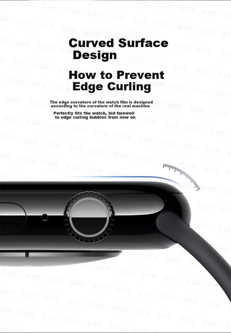 CHENSONG Suitable for Xiaomi Band 9 Pro Hydrogel Heat-Bent Film, High-Definition Anti-Scratch Wear-Resistant Shockproof Shatterproof Full-Screen Protective Film, Xiaomi 9 Pro Band Heat-Bent Film 6