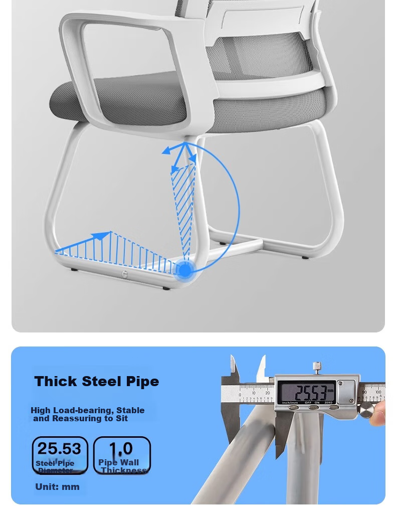 Quanpinwu Computer Chair, Conference Office Chair, Home Student Study Chair, Dormitory Chair with Backrest, Bow-Shaped Chair, Ergonomic Chair 8