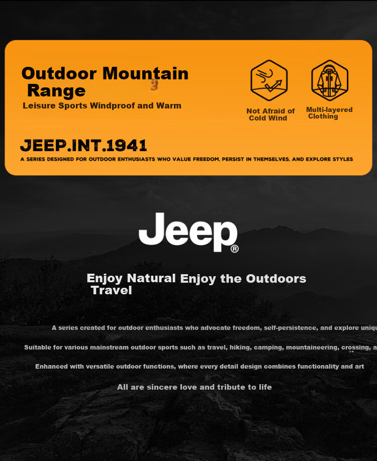 JEEP [Yuanzheng Series Windbreaker] High-End Three-In Jacket for Men, Spring And Autumn 2026 Outdoor Windproof Jacket for Me 2