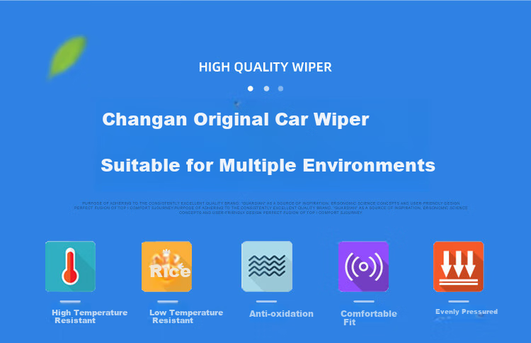 Aoye Windshield Wipers for Changan Yuetang V3 (2011-2018 Models), Frameless Design, Original Size Front Wiper Blades, 1 Pair, 24" + 14" 4