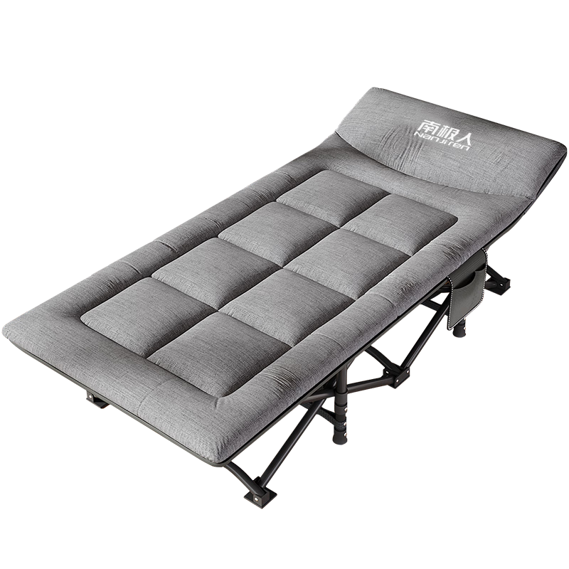 Nanjiren Folding Bed, Lounge Chair, Office Bed, Single Nap Bed, Camp Bed, Accompanying Care Bed, American-Style Mattress Integrated Ten-Leg Bed