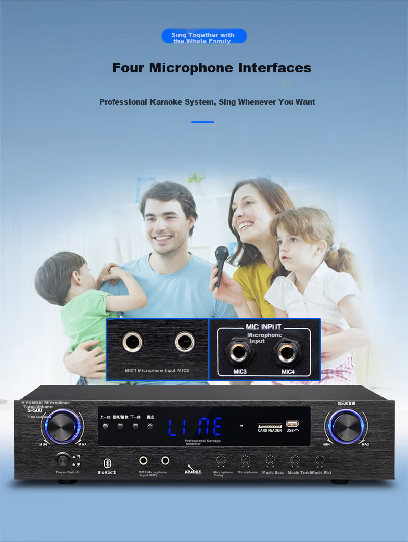 HYUNDAI BK10 Professional Small to Medium-Sized Conference Room Audio System, Wall-Mounted Speakers, Bluetooth Amplifier, Wireless Microphone Combination for Teaching, Training, And Shop Systems Equipment 10