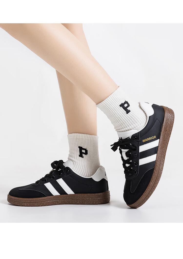 Warrior Official Women's Shoes 2026 New Summer Casual Sneakers for Women Simple Leisure Shoes White Gray Black Size 35 15