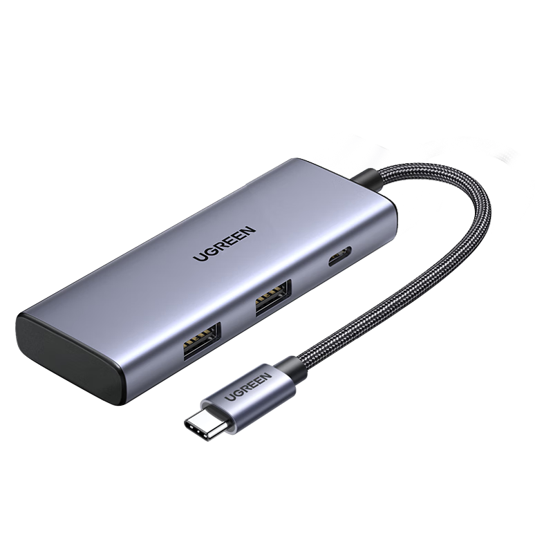 UGREEN Type-C Dual HDMI Triple Display Docking Station USB-C Thunderbolt 4 Expansion Hub Splitter 4K Multi-Screen Stock Trading Expansion HUB Splitter Compatible with Huawei Laptops MST