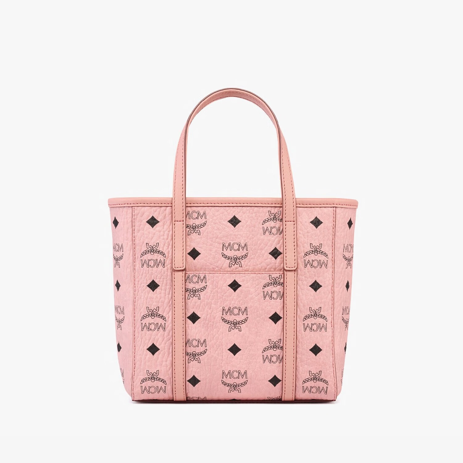 MCM TONI Mini Basket Shoulder Crossbody Tote Bag Peach Blossom Pink Gift