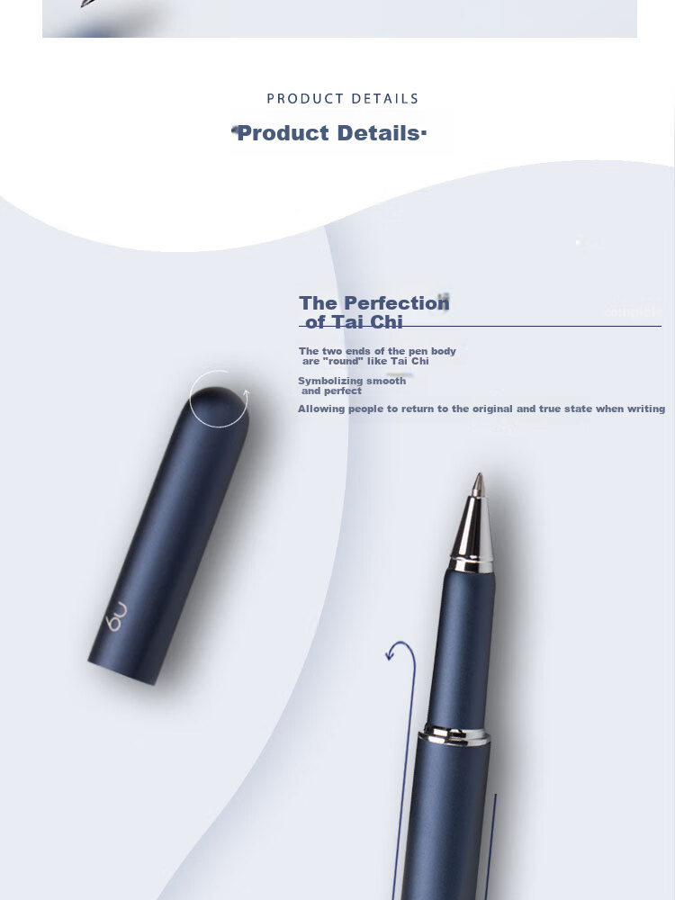 N9 Signature Pen, Taiji Series Xuan Yu, 0.7mm, New Chinese Style Original Design, Business Office Gift, Birthday Present [Back-To Essential] 5