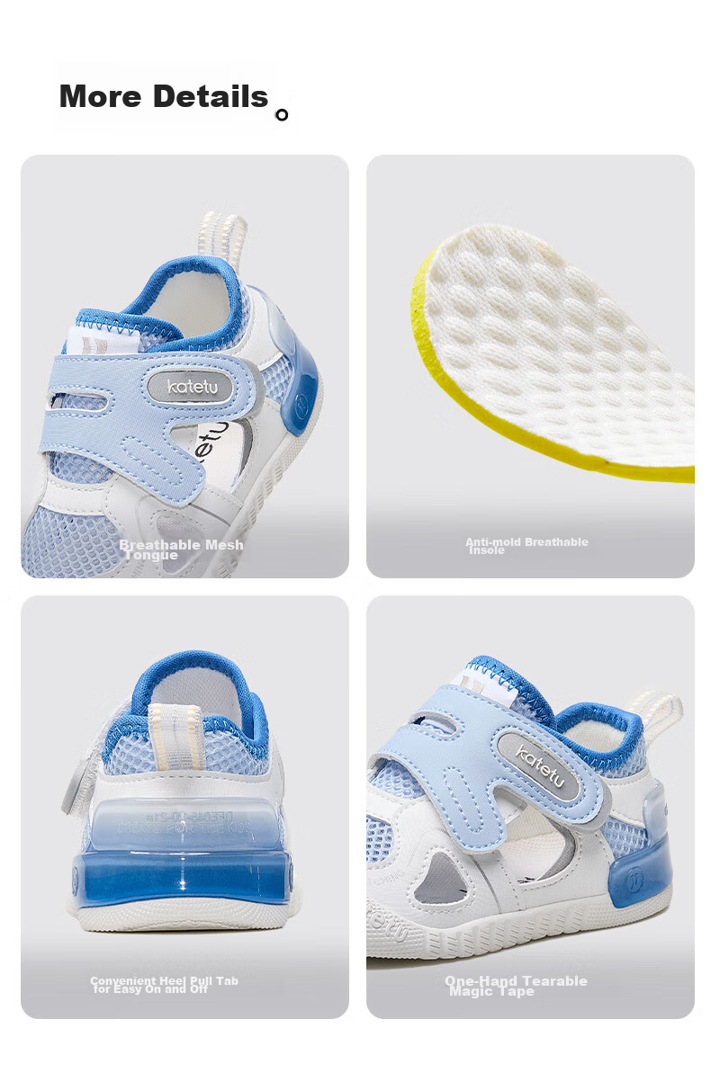 Katetu Toddler Walking Shoes, Baby Sandals for Ages 1-3, Infant And Child Shoes, Summer Children's Sandals, Little K Shield Functional Shoes X4BEA28 13