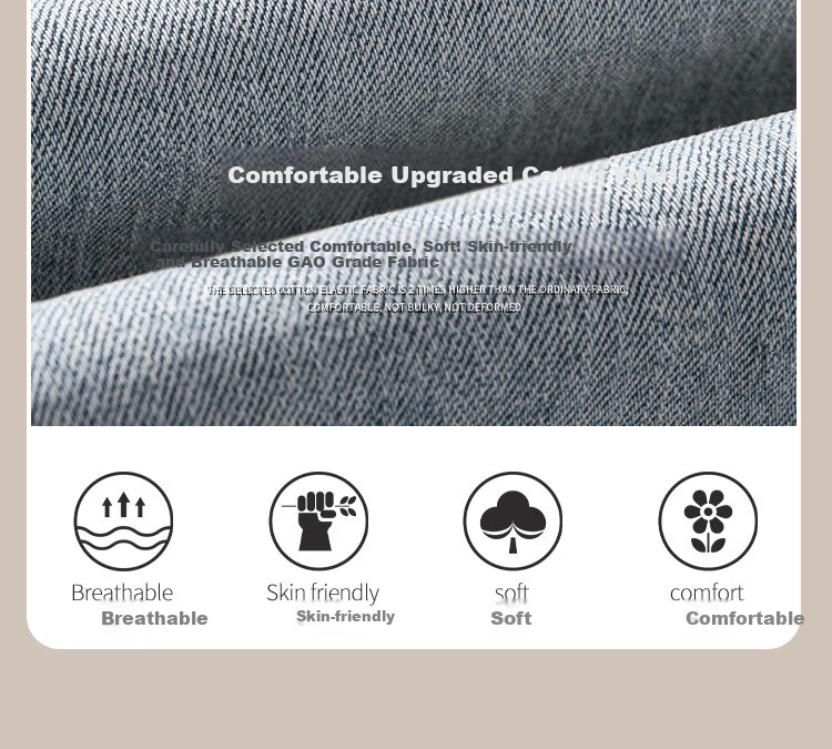 RAIN.CUN Casual Slimming Straight-Leg Jeans for Women, 2024 High-Waisted Loose Wide-Leg Pants, Long Trousers 3