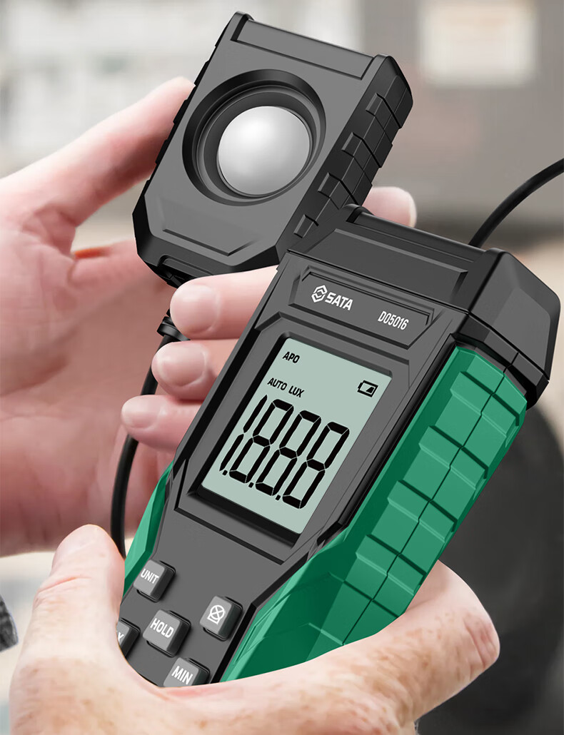 SATA Illuminance Meter Split-Type Photometer Digital High-Precision Lumen Tester Brightness Meter Photometer D05016 5