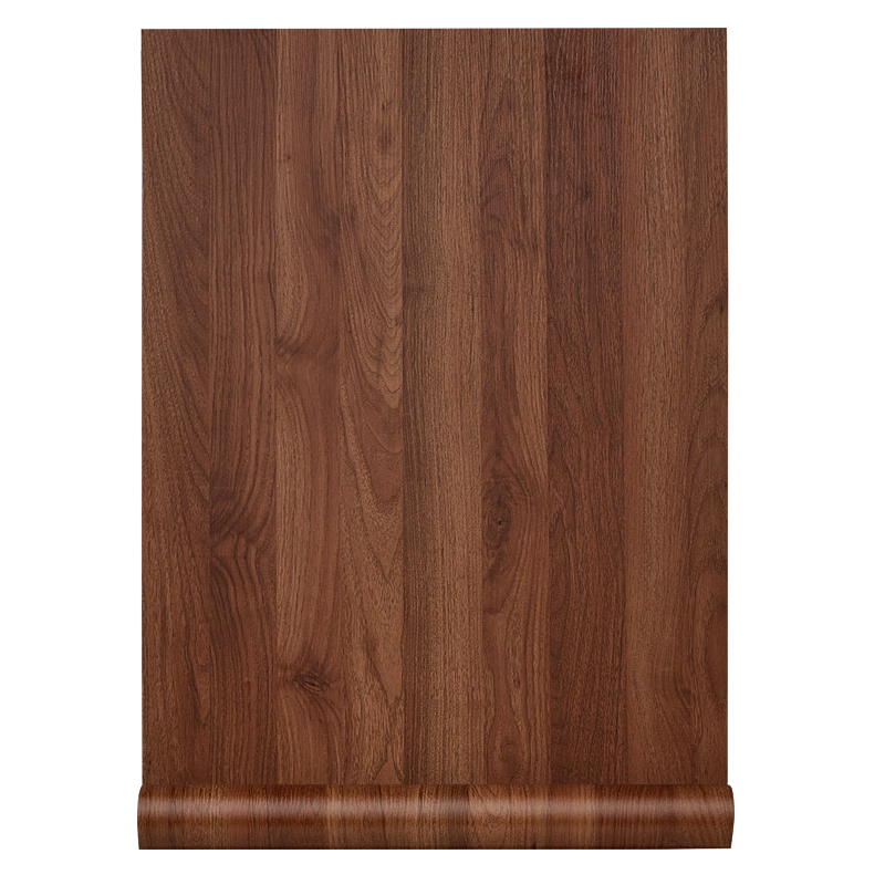 Omai Thickened Wood Grain Wallpaper Self-Adhesive Desk Cabinet Door Film Waterproof Furniture Renovation Sticker Larch 3m