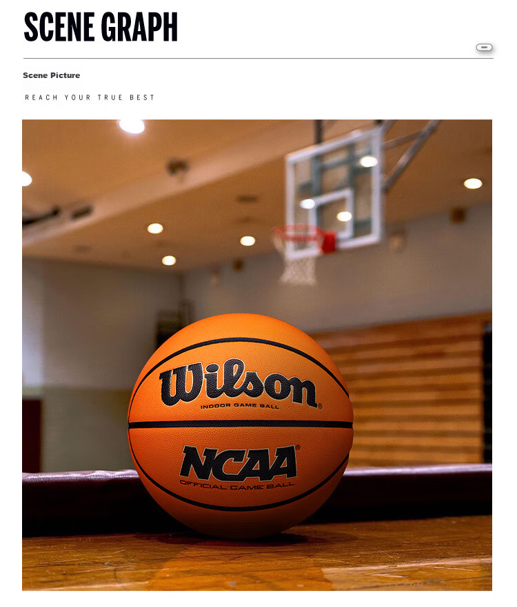 Wilson NCAA Official Competition Ball EVO NXT, American High School Indoor Microfiber Size 7 Basketball 10