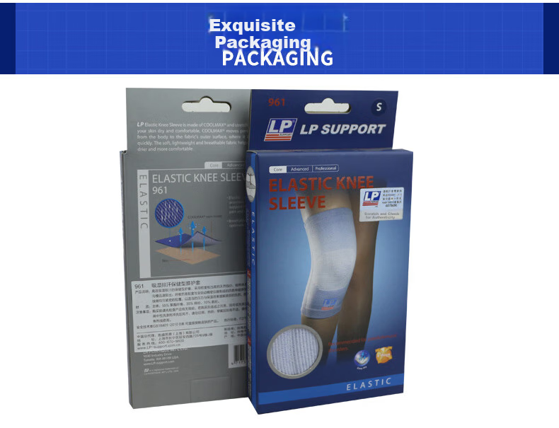 LP 961 Knitted Knee Pads, Breathable And Comfortable, Outdoor Sports Running Knee Joint Protection, Cold-Proof And Heat-Retaining Gear, Two-Piece Set, XL Size 10