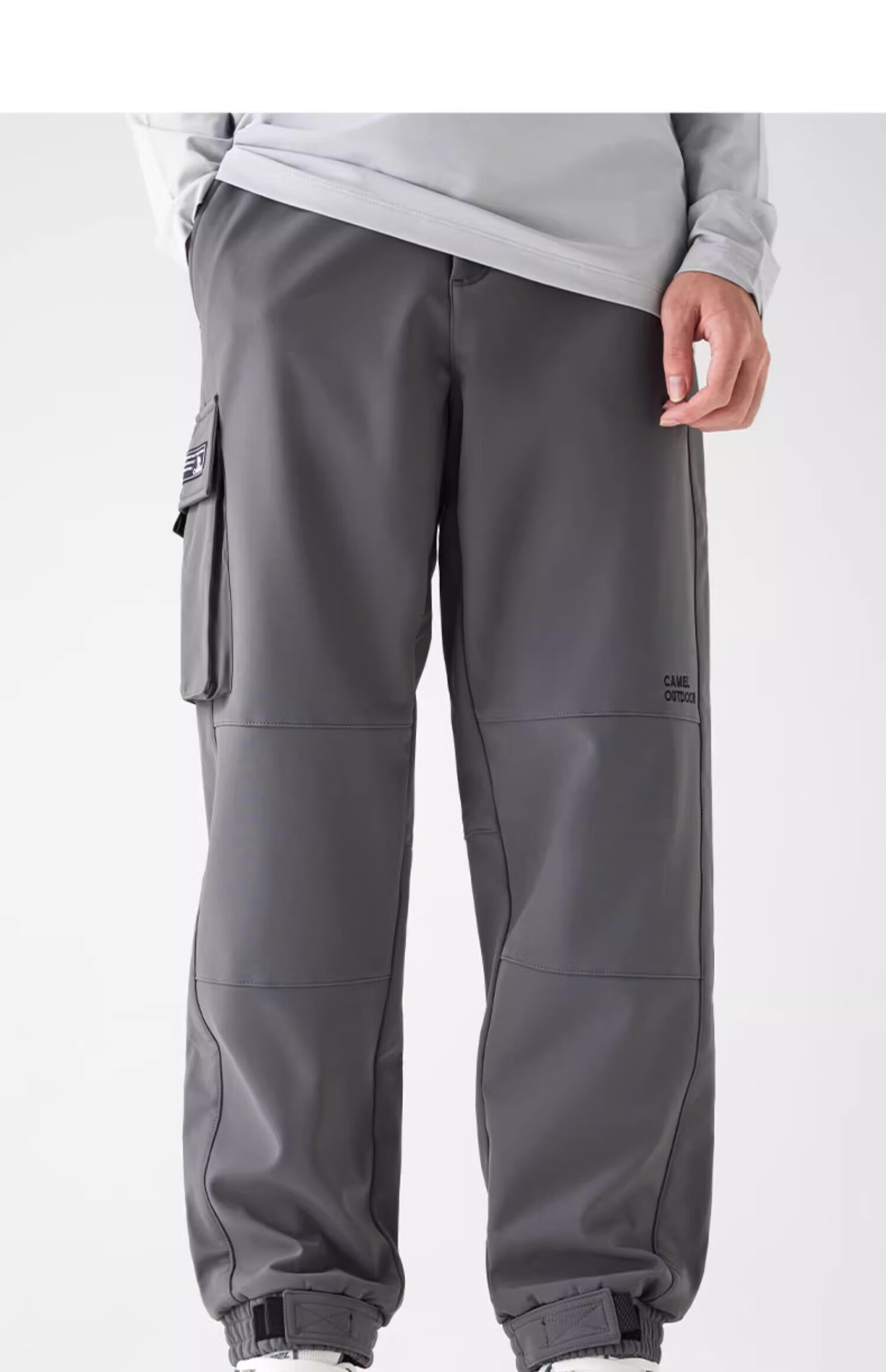 CAMEL Softshell Sports Pants Windproof Ski Pants Thermal Hiking Pants Ski Wear Winter Fleece Thickened 3862 L 13