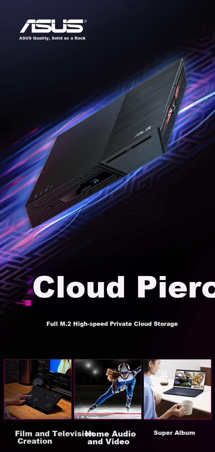 ASUS AS6702T 2-Bay Quad-Core Processor NAS Network Storage Home Private Cloud Server Personal Cloud with Dual 2.5G Ports (HDD Not Included) 1