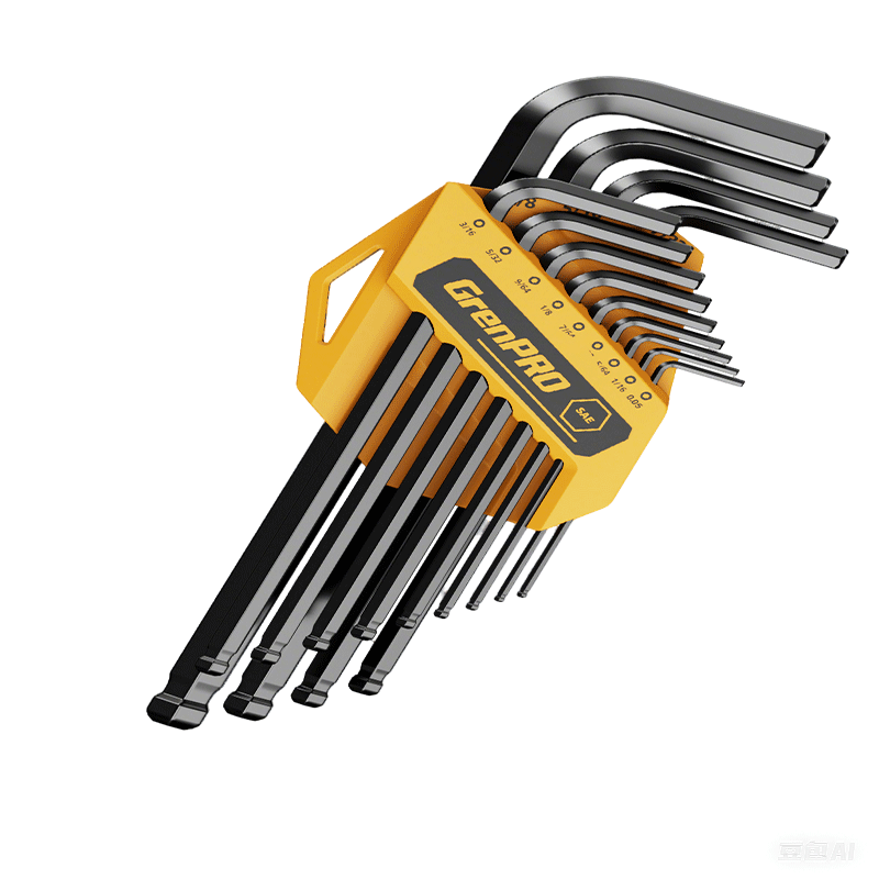 GREENER Hex Key Set, Universal Extended Metric And Imperial Ball-End Automatic Combination Hex Screwdriver Set