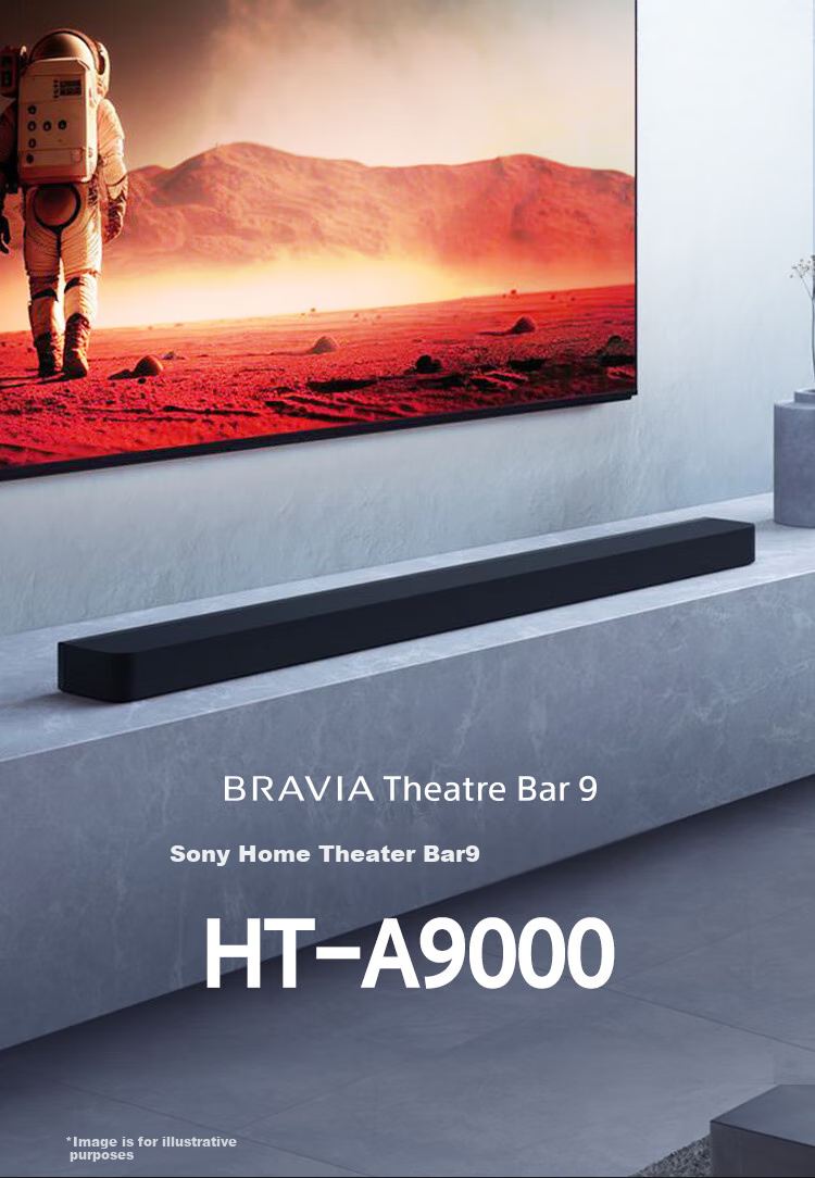 SONY HT-A9000 Dolby Atmos Soundbar with 360 Smart Dome, 4K/120Hz VRR ALLM Bluetooth Home Theater System 1