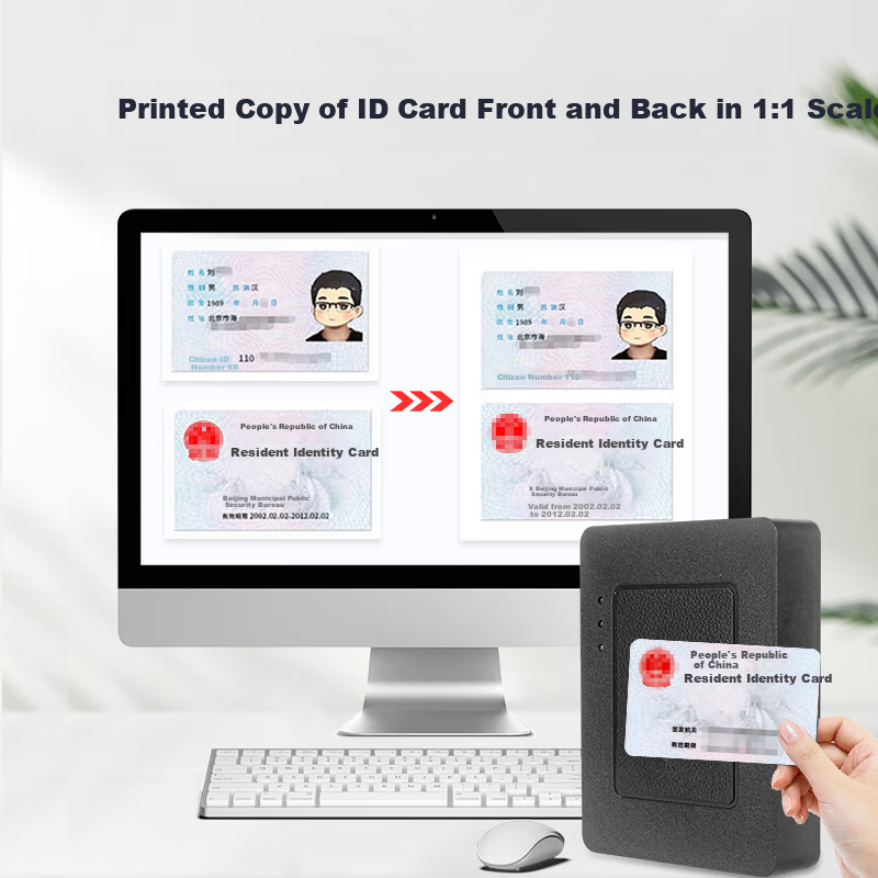 TIART TY100UB Network Version, Resident Identity Reader, Real-Name Authentication, Second-Generation ID Card Reader Recognition Device, Identity Card Reader, Construction Site Hotel Registratio