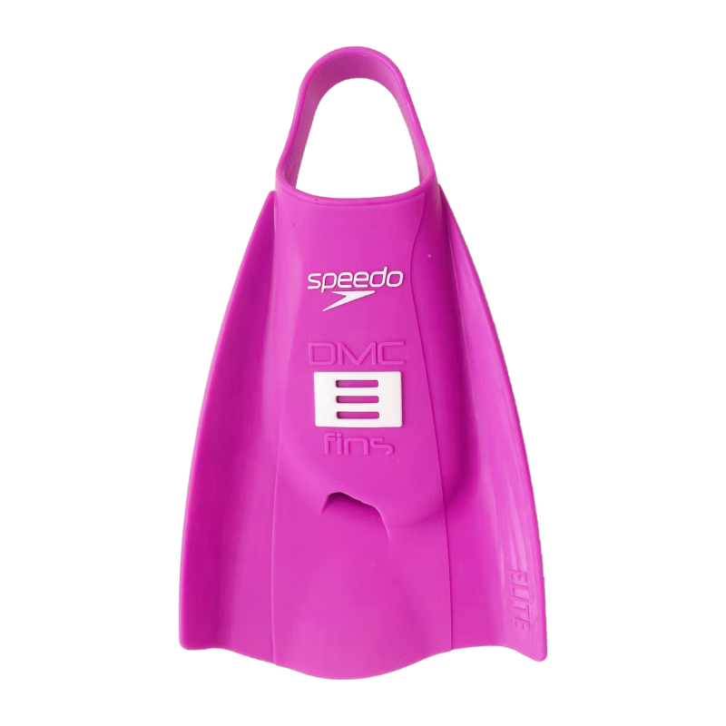 Speedo x DMC Elite Power Soft Non-Slip Silicone Half-Foot Fins Purple/White XL
