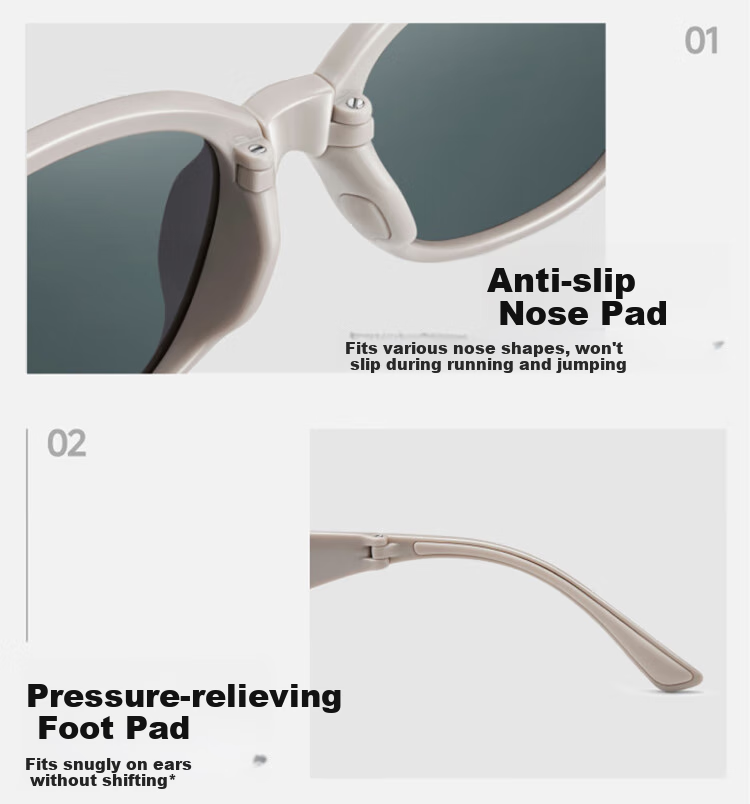 Beneunder Foldable Polarized Vintage Small Square Sunglasses UV Protection Fashionable Unisex FD016 4