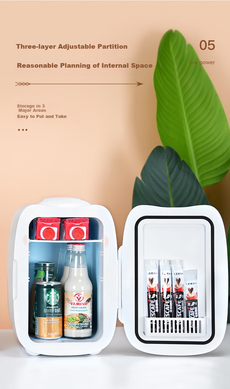 Kemin 6L Heating And Insulated Box, Mini Home Dormitory Office Cooler Cabinet, Small Refrigerator for Rental Apartments, Upgraded Versio 6