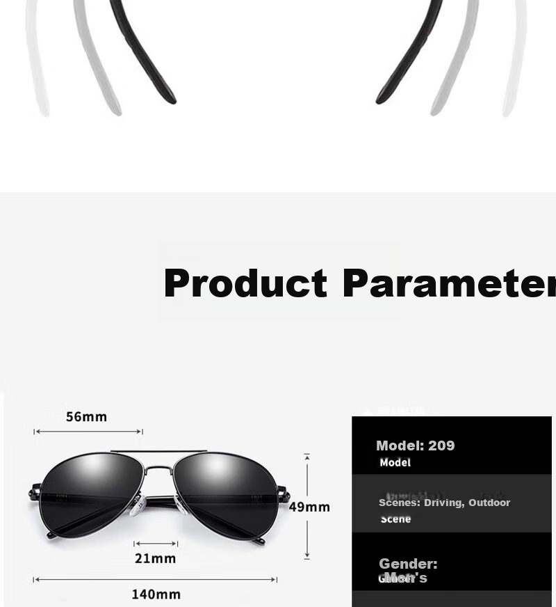 FESETE Sunglasses, Polarized Driving Glasses, UV Protection, Strong Light Blocking Sunglasses for School And Father's Day 10