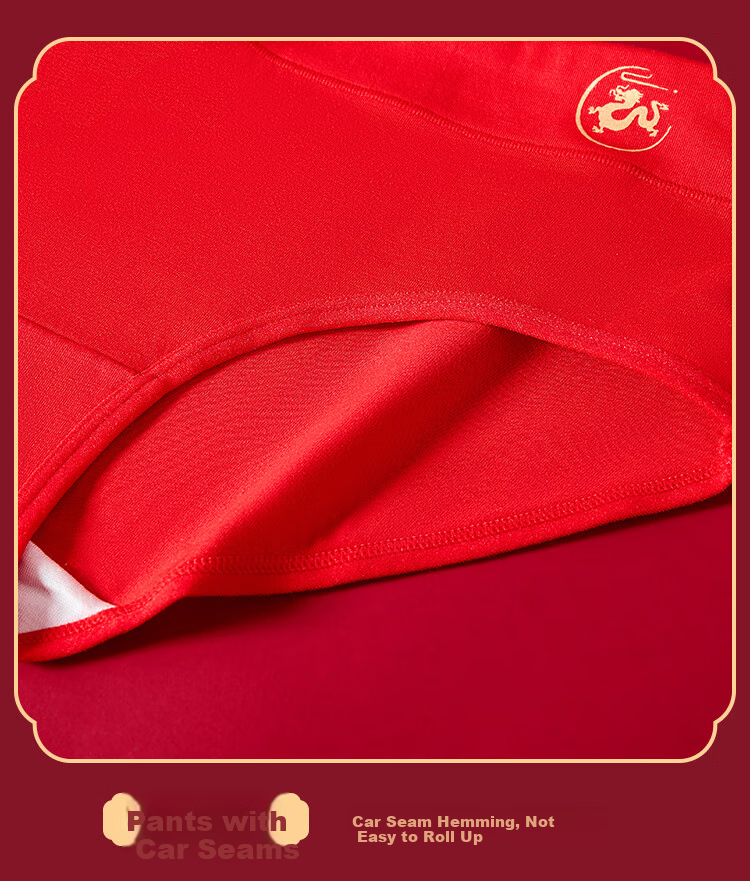LangSha [Hongyun Gift Box] Children's Underwear, Girls' Horse Year Student Big Kids Teenagers Red Product Zodiac Year Underwear Socks 4