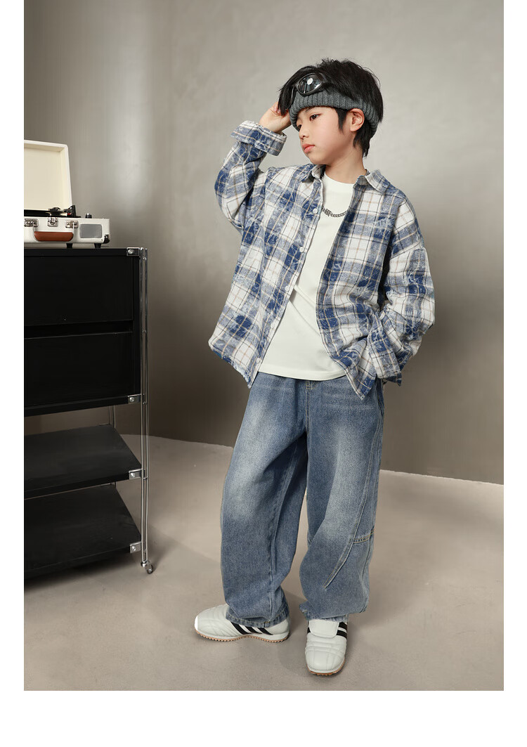 LUSON Chen Da Zhu Boys' Shirt, Spring And Autumn 2025 New Style, Boys' Casual Jacket, Children's Lightweight Early Autumn Shirt, New Year's Outfit 15