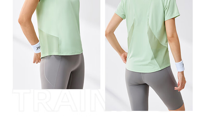 361° Women's Short-Sleeve Summer Clothing, New Cool-Feeling T-Shirt, Sun Protection Shirt, Ice Silk Athletic Running Top 662524116-2 35