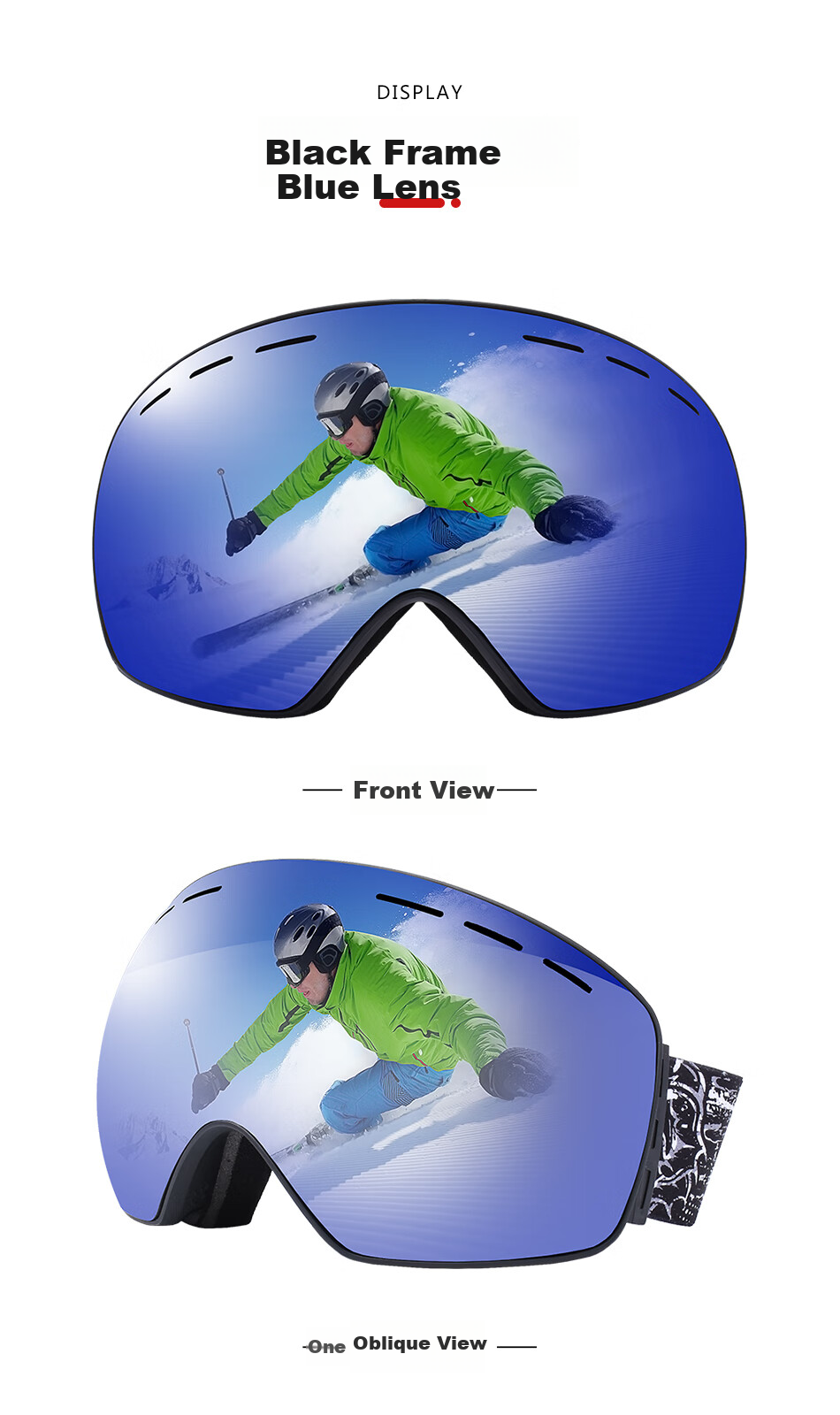 SooGree Ski Goggles for Adults, Anti-Fog Ski Glasses for Men And Women, Double-Layer Wearable with Prescription Lenses, Skiing Equipment for Mountaineering 15