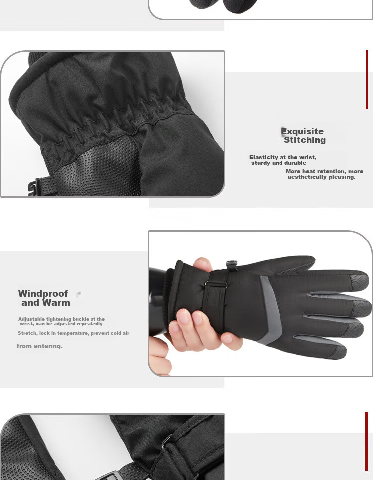 BWNK Motorcycle Gloves for Men And Women, Anti-Fall Windproof Riding Gloves, Outdoor Equipment, All-Season Universal Anti-Fall Touchscreen Compatible 10