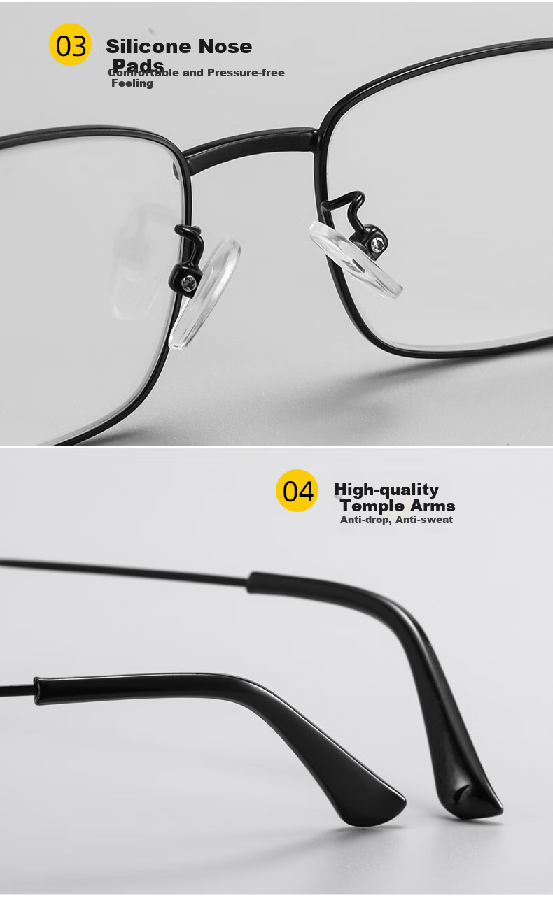 LESCA LUNETIER Pure Titanium Natural Crystal Reading Glasses for Men, Crystal Stone Glasses, High-Definition Ultra-Light Donghai Elderly Brand High-Quality Genuine Product 11