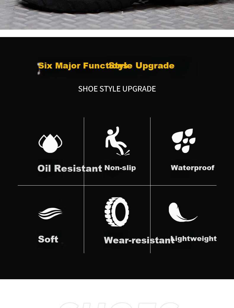 LAOGUANJIA Chef Shoes, Non-Slip, Waterproof, Oil-Resistant, Kitchen Work Anti-Slip Shoes, Lightweight, High-Elasticity, Canteen And Restaurant Work Shoes, SRC 45 3
