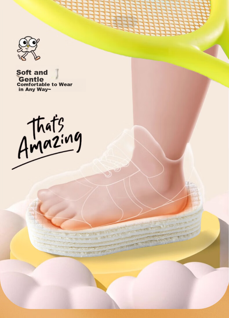 FOOTOPPO Children's Warm Lambswool Insoles, Thickened And Fleece-Lined for Winter, Anti-Cold Plush Wool Shoe Insoles 9