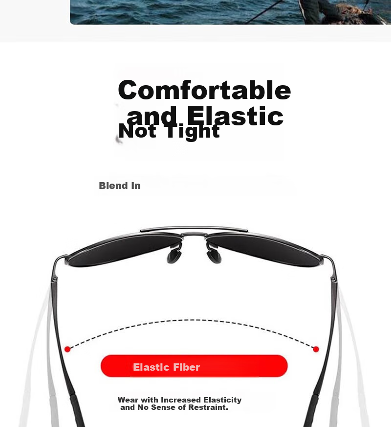 FESETE Sunglasses, Polarized Driving Glasses, UV Protection, Strong Light Blocking Sunglasses for School And Father's Day 9