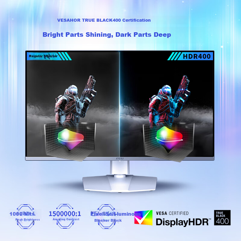 MSI Aurora MPG 321URXW QD-OLED 32-Inch 4K 240Hz Quantum Dot OLED 0.03ms Type-C 90W White Gaming Monitor