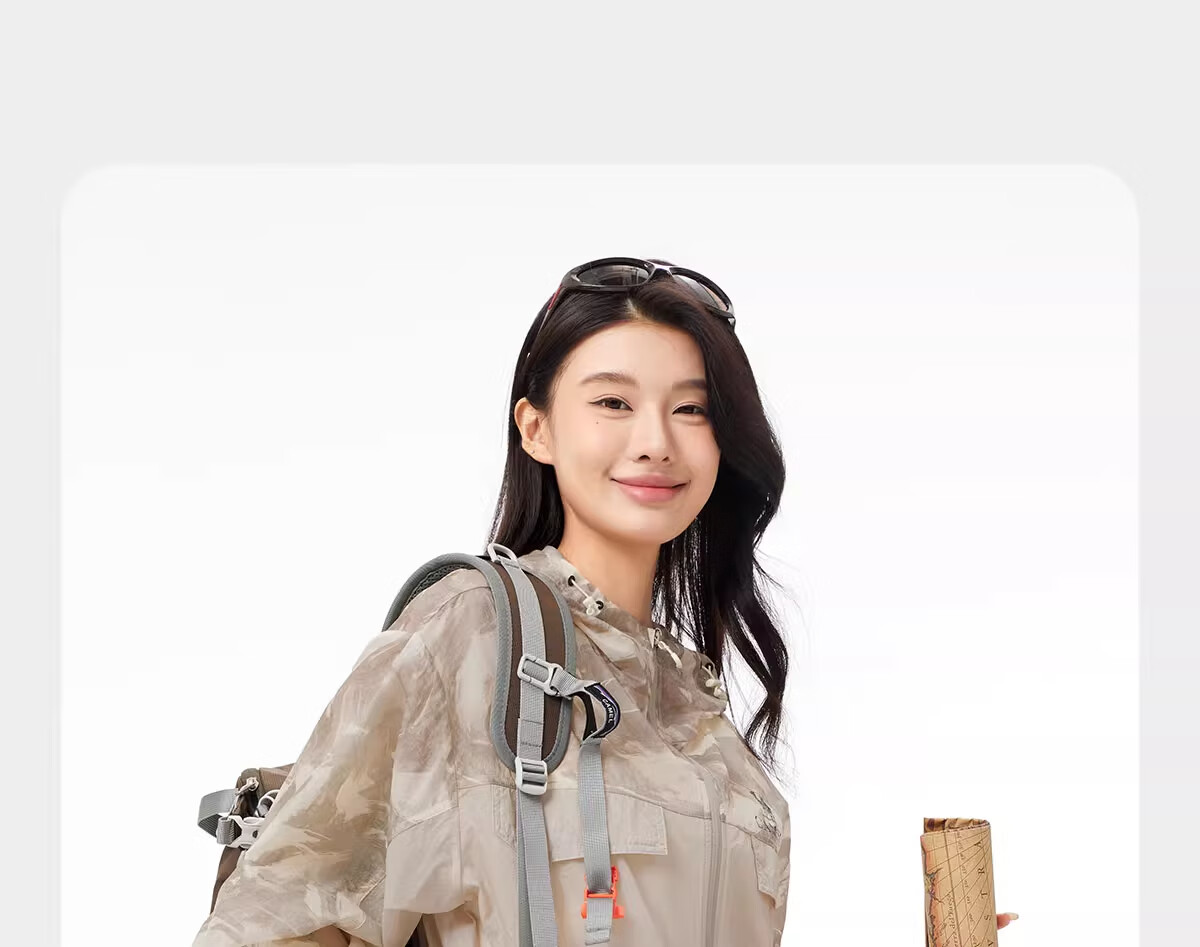 CAMEL Mukguang Outdoor Sun Protection Jacket 2025 Spring Summer Unisex UPF50 Cooling Breathable Sun Protection Coat R009 2XL 15