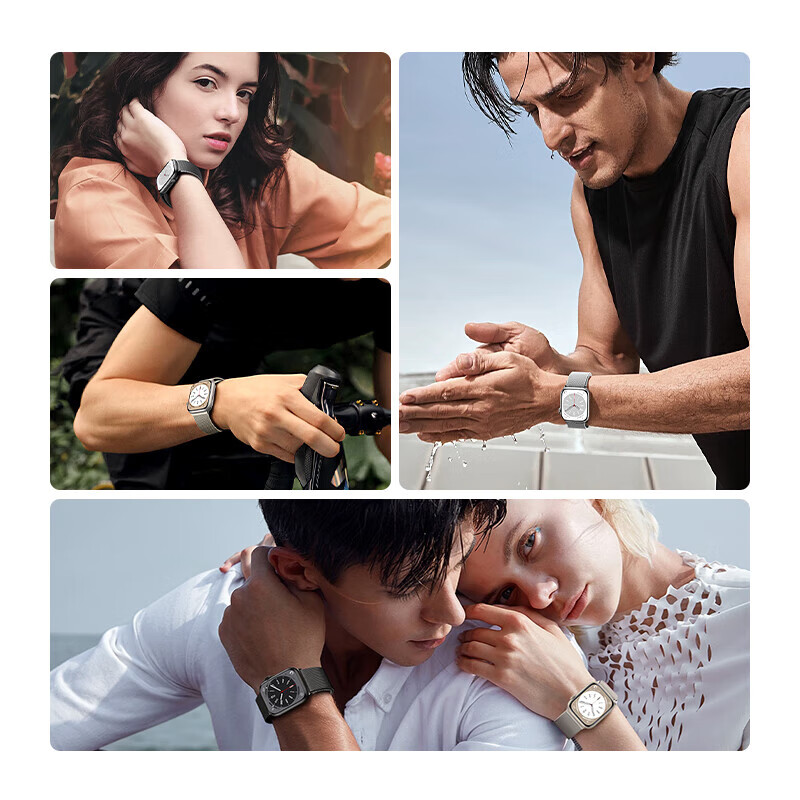 Ремешок W&P Milanese Loop для Apple Watch Ultra 3/2, Series 11/10/9/8/7/SE3, Черный, 49 мм