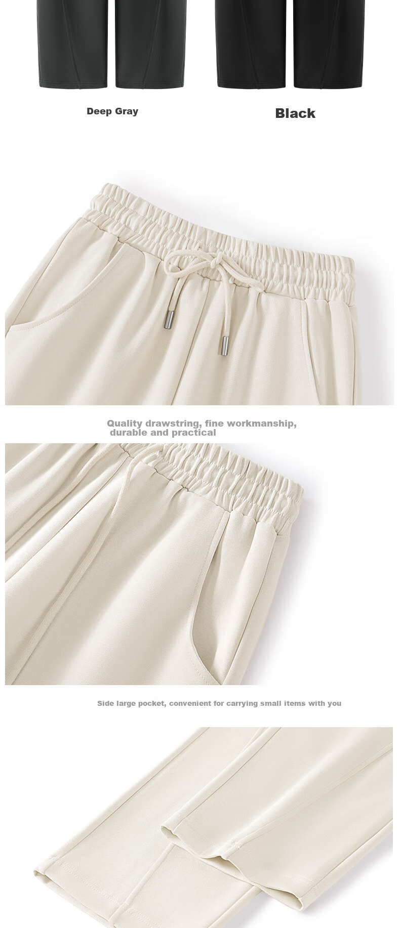 MJ STYLE Slim-Fit Banana Pants for Women, Autumn 2025, Loose-Fitting Versatile Heightening Slimming Sporty American-Style Wide-Leg Sweatpants 12