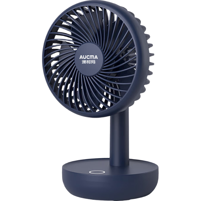 AUCMA AUCMA Mini Desk Fan, Handheld Small Fan, Rechargeable USB Fan, Portable Bedside Fan for Dorm And Office Use, Compact Electric Table Fa