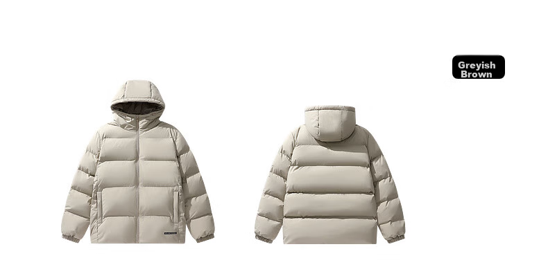 KELME Sports Hooded Cotton Jacket, Winter New Style, Heat-Retaining Warm Coat, Thickened Fashionable Puffer Jacket, Onyx Black, S 14
