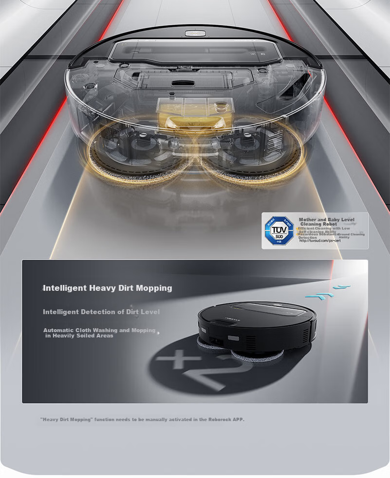 Roborock G30S Pro Robot Vacuum and Mop Combo Automatic Water Supply and Dust Collection Floor Cleaner A2780RR 20